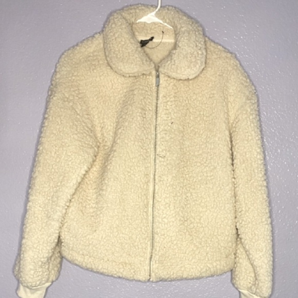 Cozy Sherpa jacket by Express